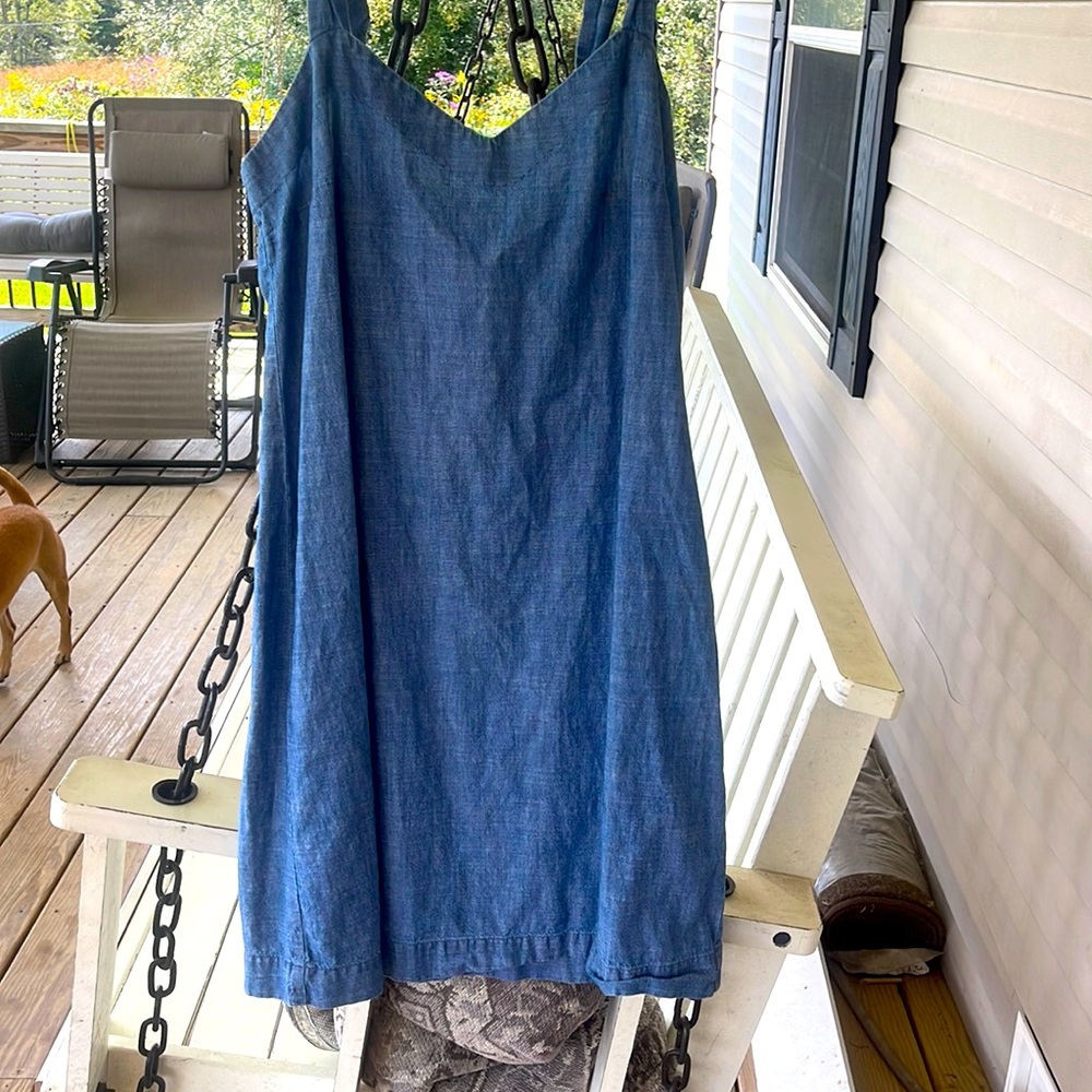 S JCREW Denim Style Dress